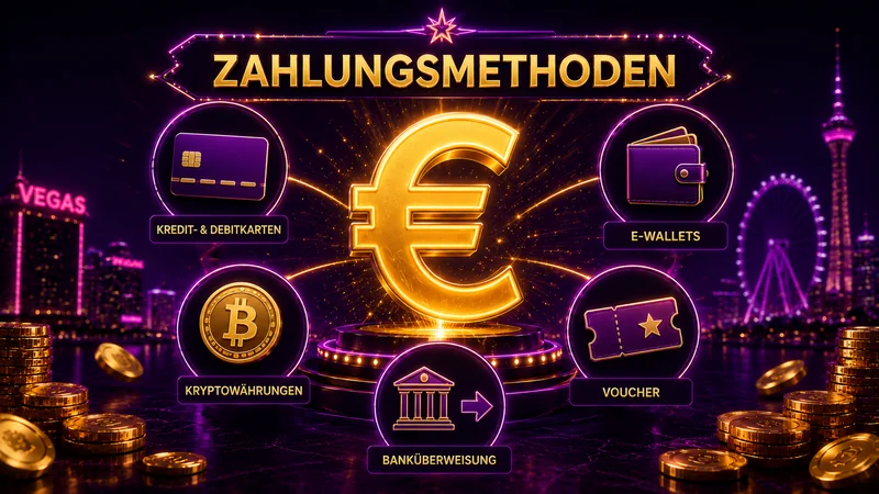 Zahlungsmethoden für Einzahlungen bei Vegas Now in Euro